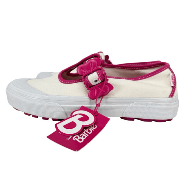 Vans Barbie Ua Style 93 Dx in Barbie White Pink Mary Jane Sneakers Shoes W 10 - Picture 1 of 8